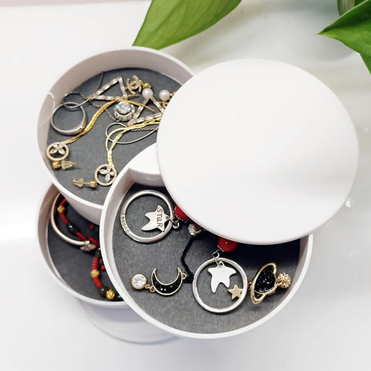 Rotating Multi-layer Desktop Storage Box Hair Accessories Jewelry Makeup