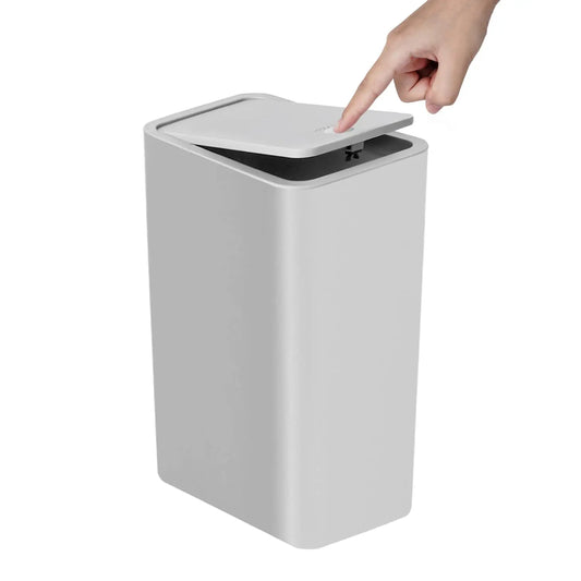 EasyPop Trash Can – 10L Press-Top Bin For Home
