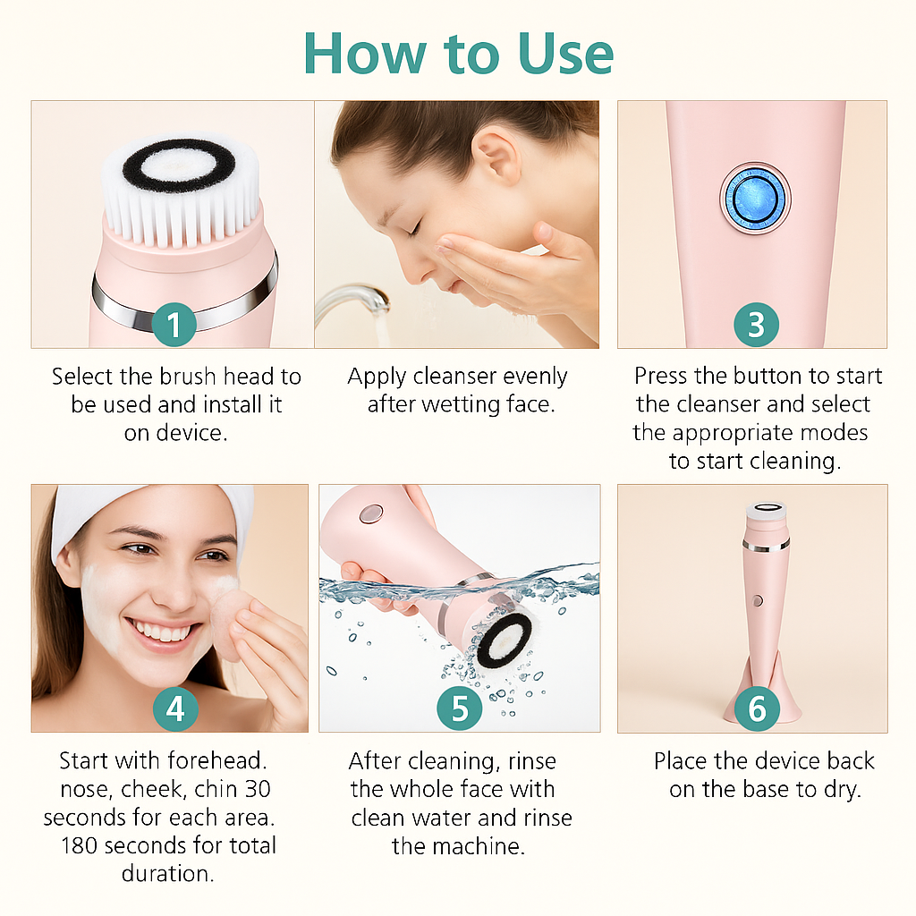 Purivelle 4-in-1 GlowBrush