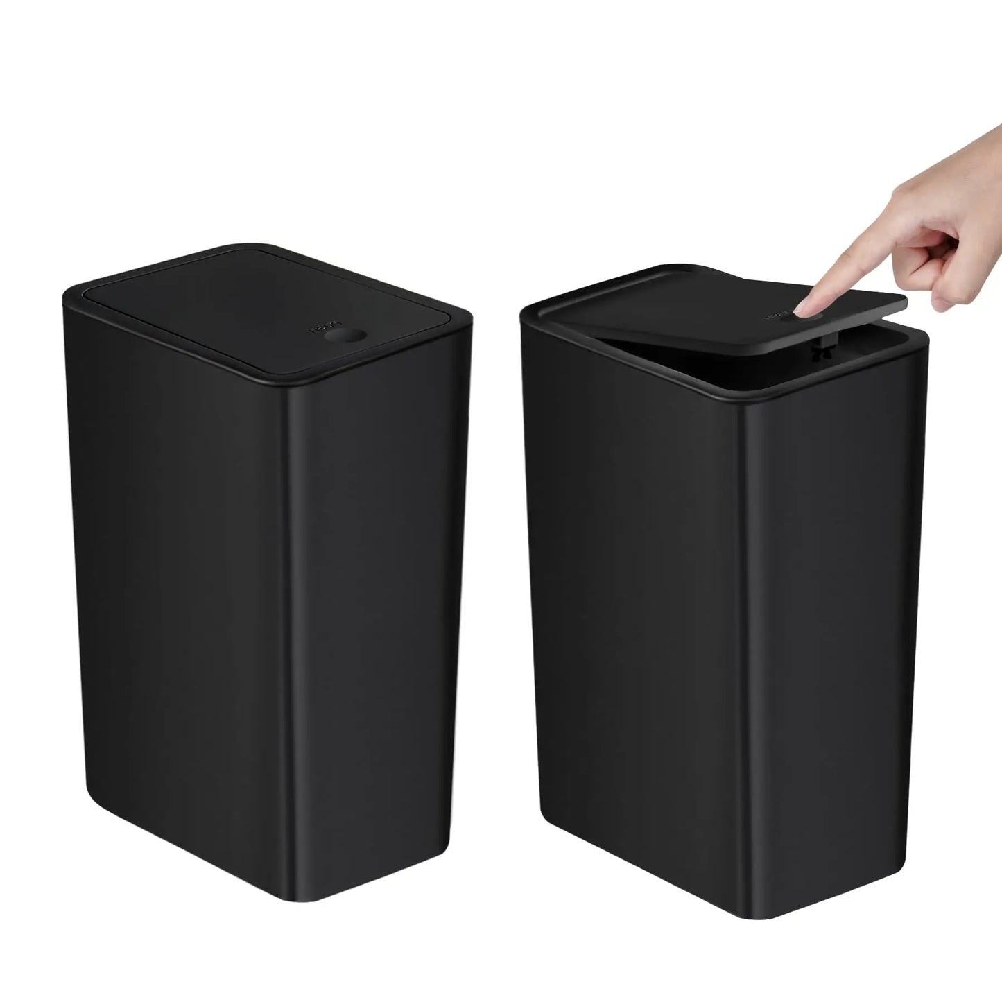 EasyPop Trash Can – 10L Press-Top Bin For Home