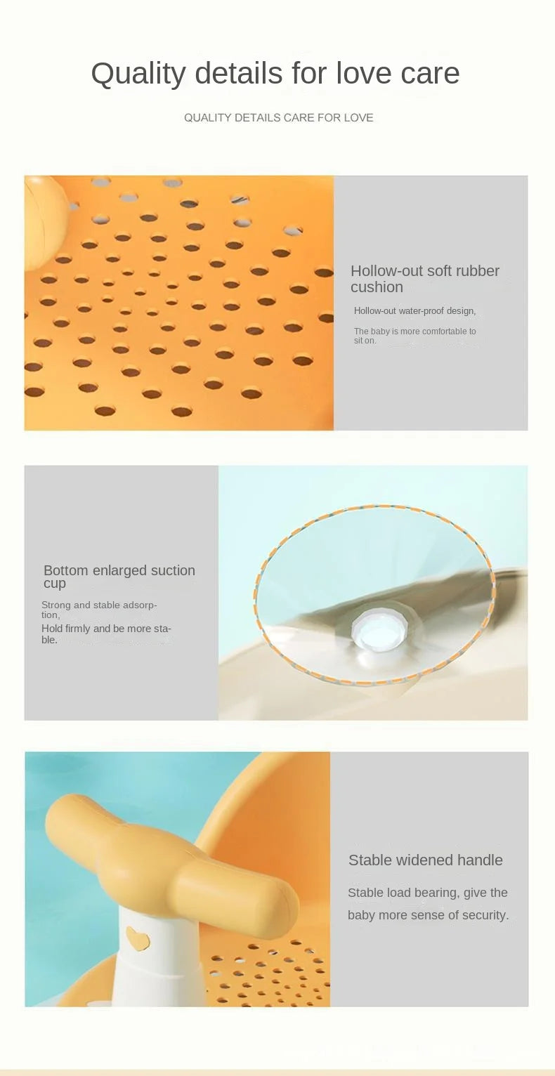 Non-Slip Baby Bath Chair for Easy Showering