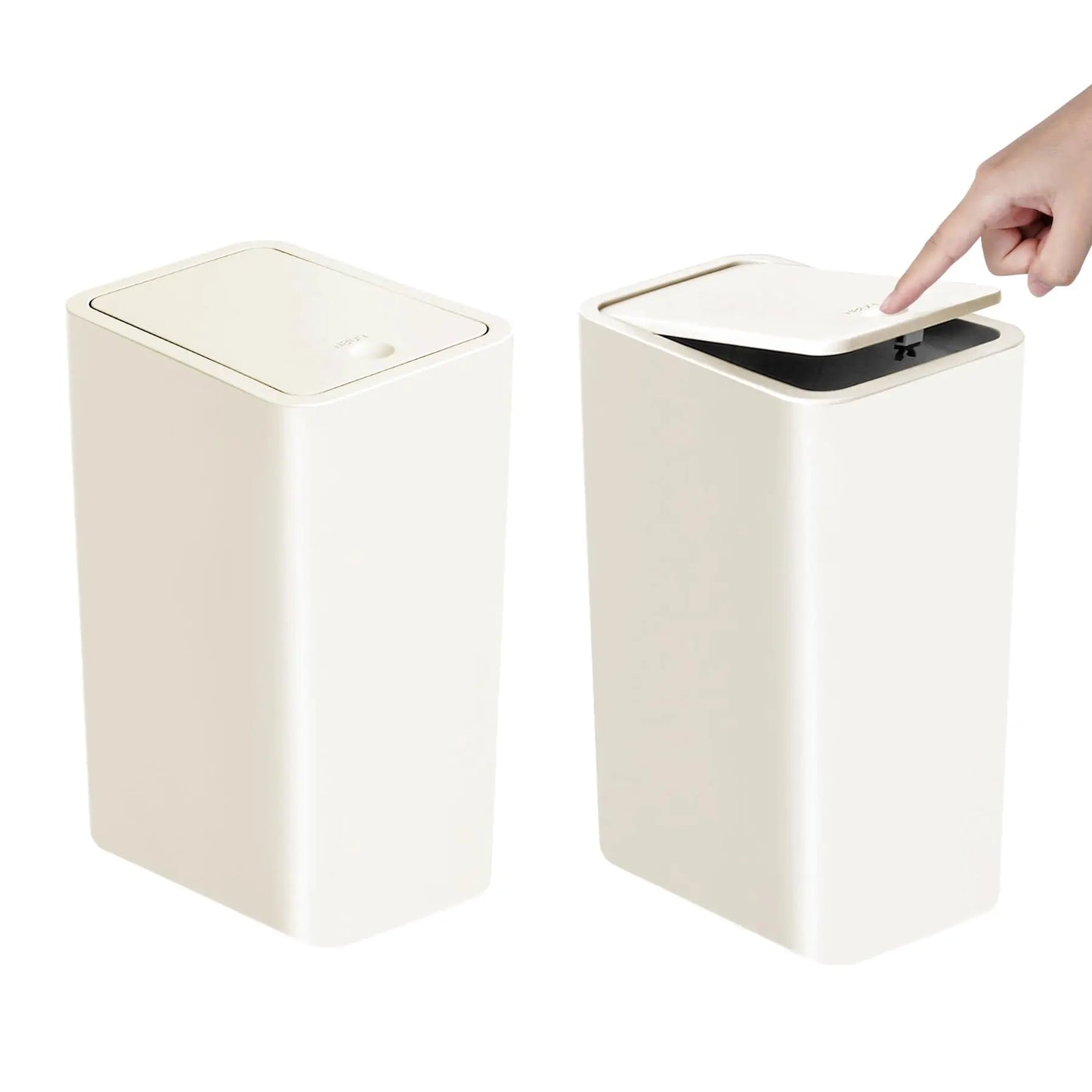 EasyPop Trash Can – 10L Press-Top Bin For Home
