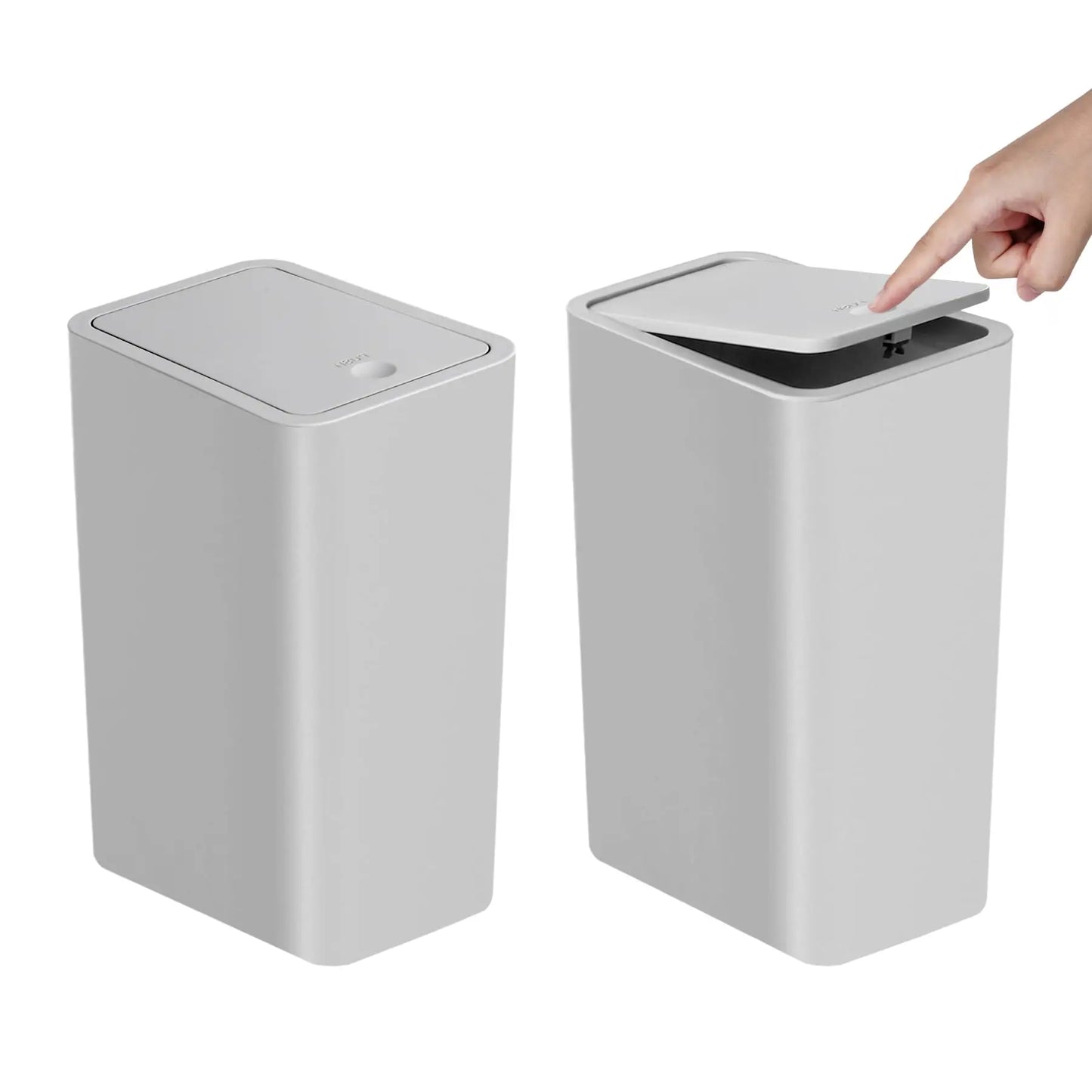 EasyPop Trash Can – 10L Press-Top Bin For Home