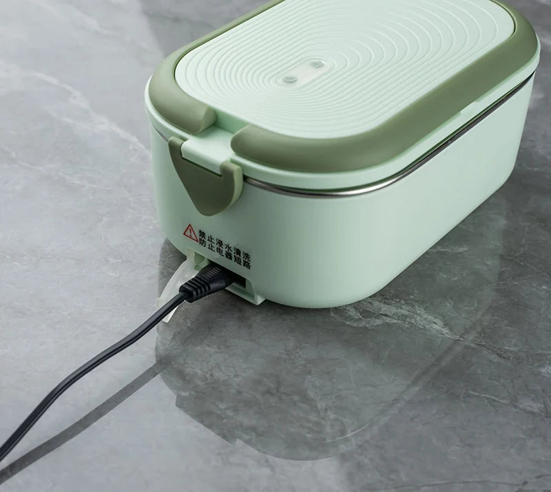 Electric Lunch Box & Food Warmer – 1L Stainless Steel, Travel & Office Ready
