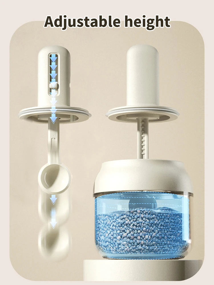 Moisture-Proof Glass Spice Jar with Built-In Measuring Spoon – Leak-Proof & Elegant