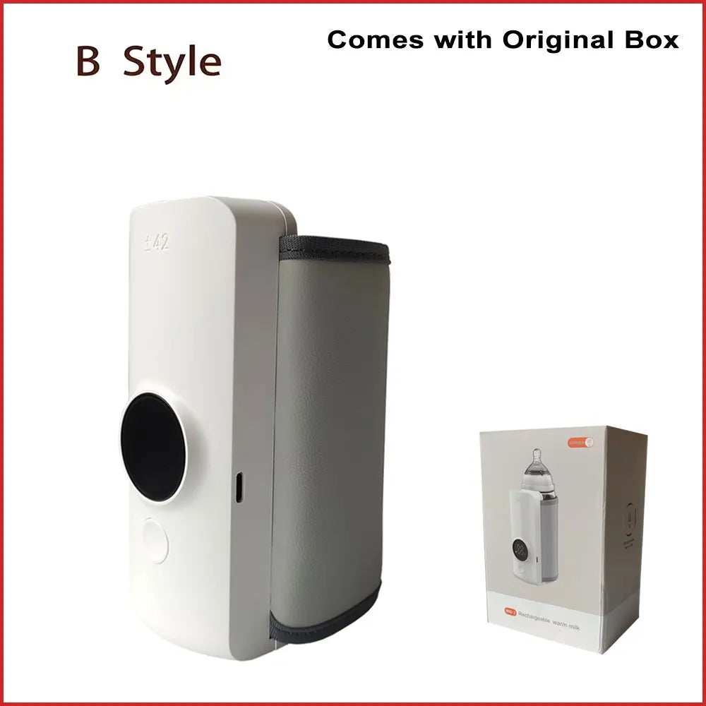 QuickHeat Milk Warmer – Cordless, Fast-Charging, Temperature-Controlled