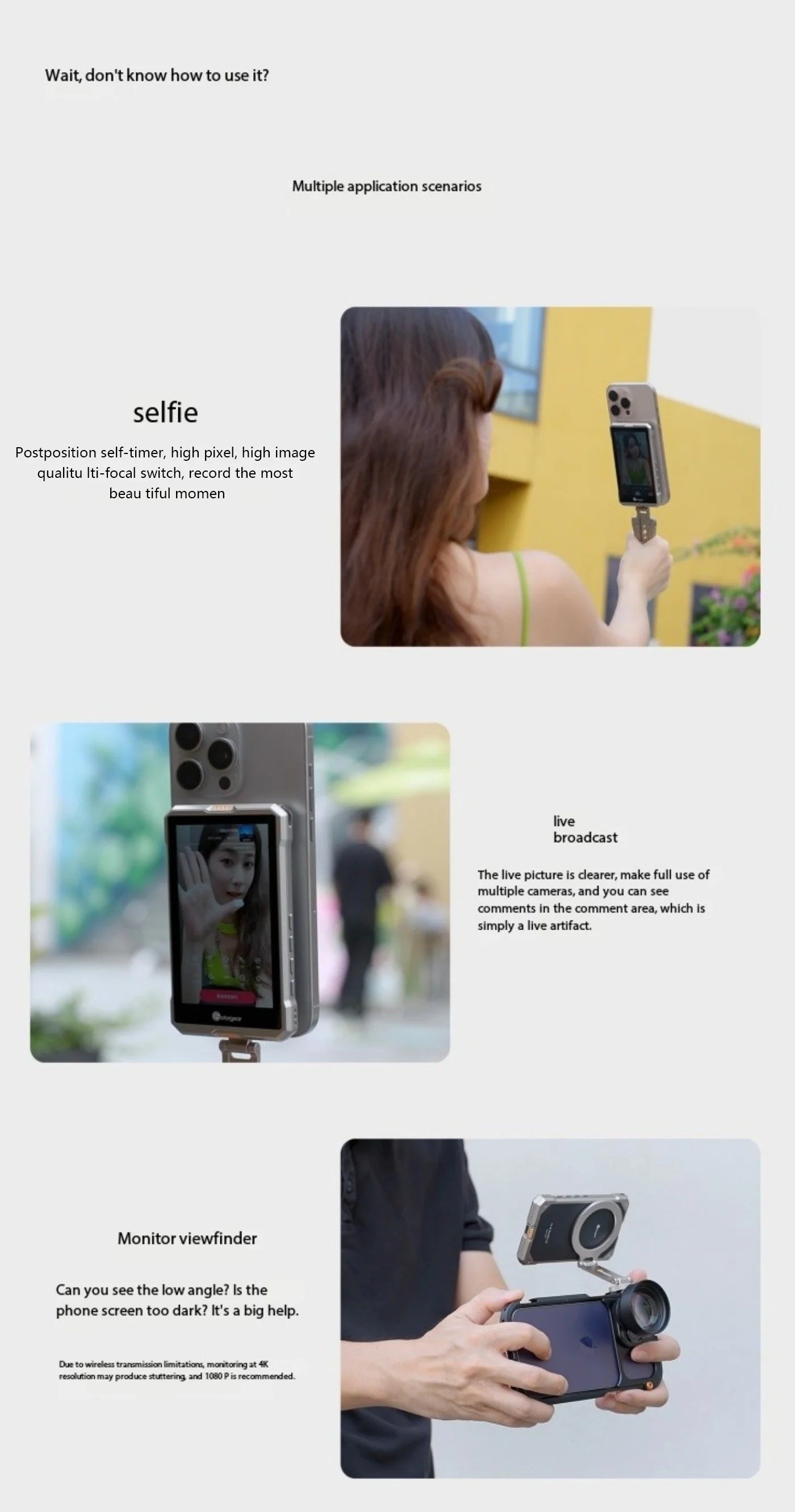 SelfieView – Rear Camera Mirror for Perfect Photos & Live Streaming