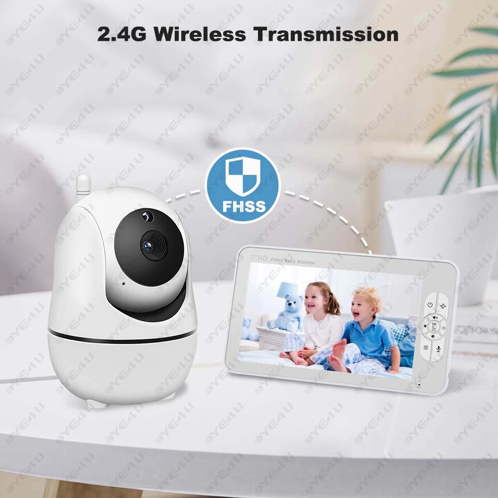 5" Video Baby Monitor with Silent PTZ Camera & Lullabies